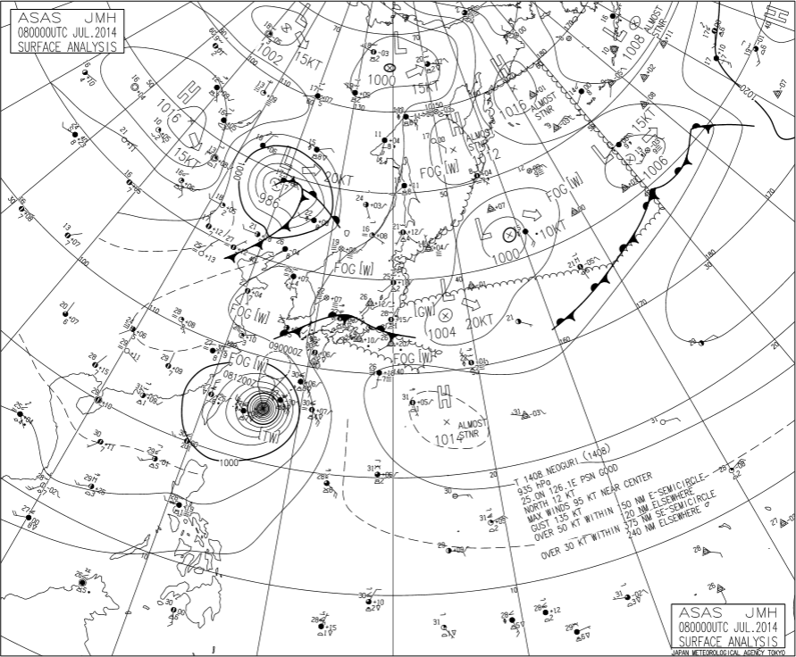 Weather map_Typhoon
