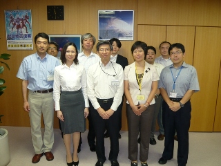 Eighth on-the-job training in typhoon operations --- with Director-General