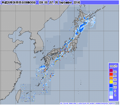 Radar observation (nationwide)_Cold front