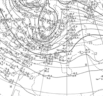 upper air weather map