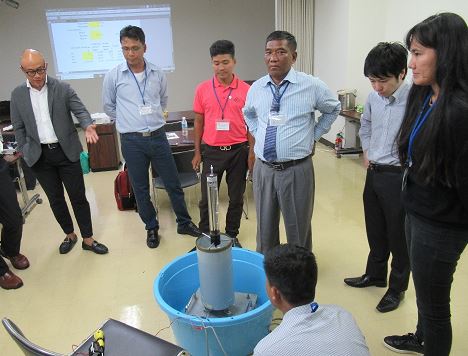 Hands-on experience of raingauge inspection