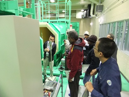Technical tour at of the wind tunnel facility