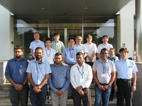 Group photo at the RIC Tsukuba front entrance