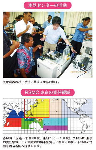 測器センターの活動 RSMC 東京の責任領域
