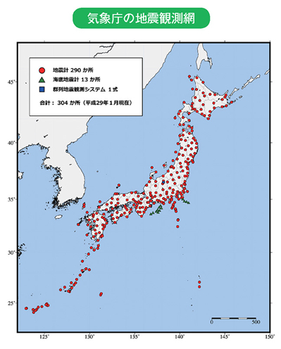 気象庁の地震観測網
