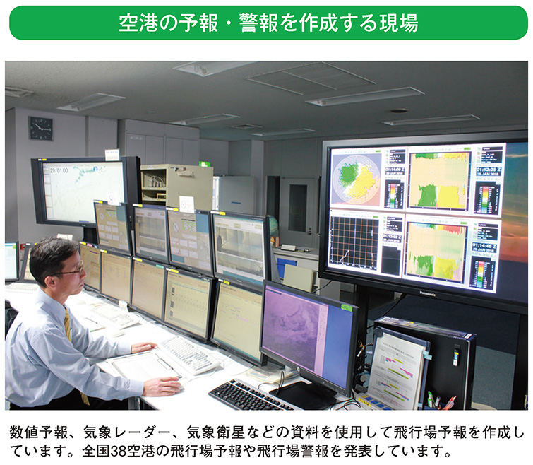 空港の予報・警報を作成する現場