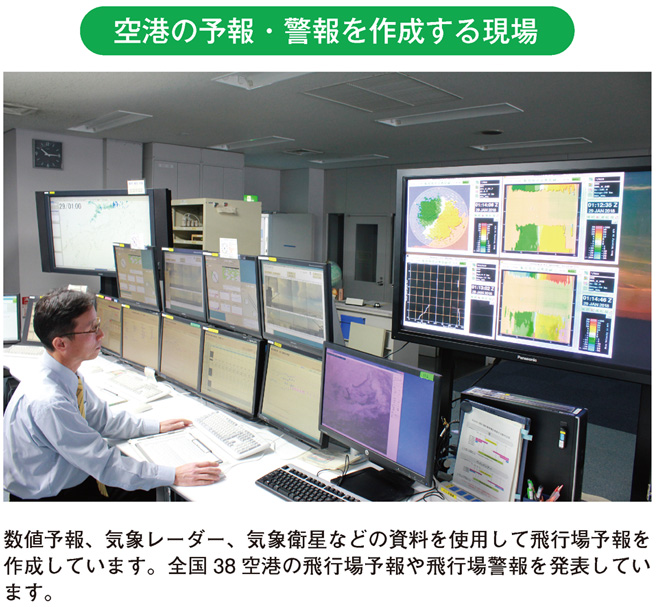 空港の予報・警報を作成する現場