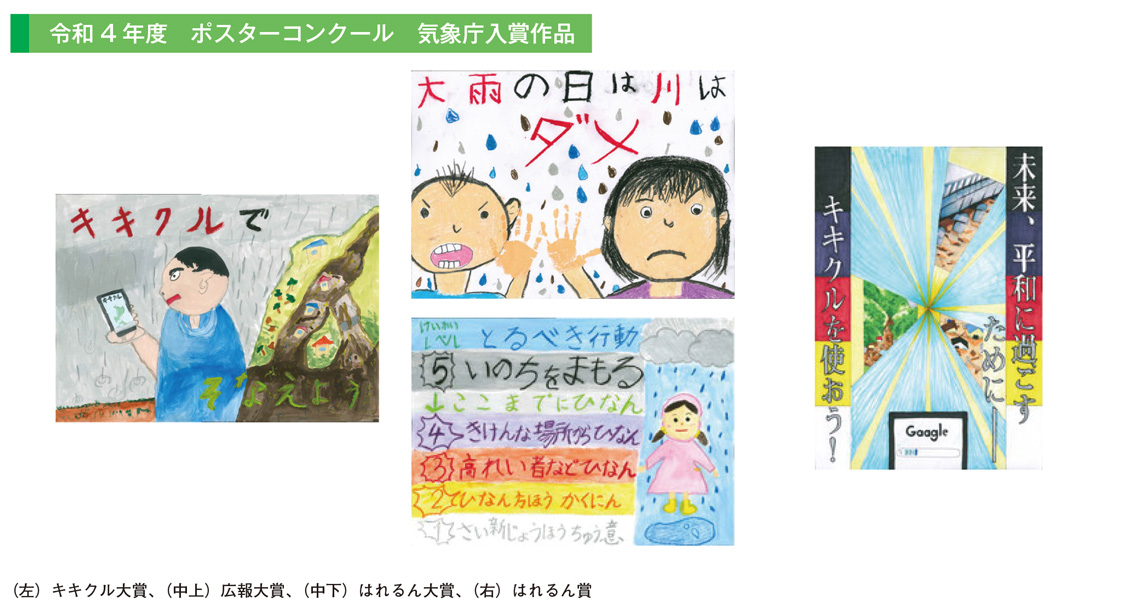 令和4年度　ポスターコンクール　気象庁入賞作品