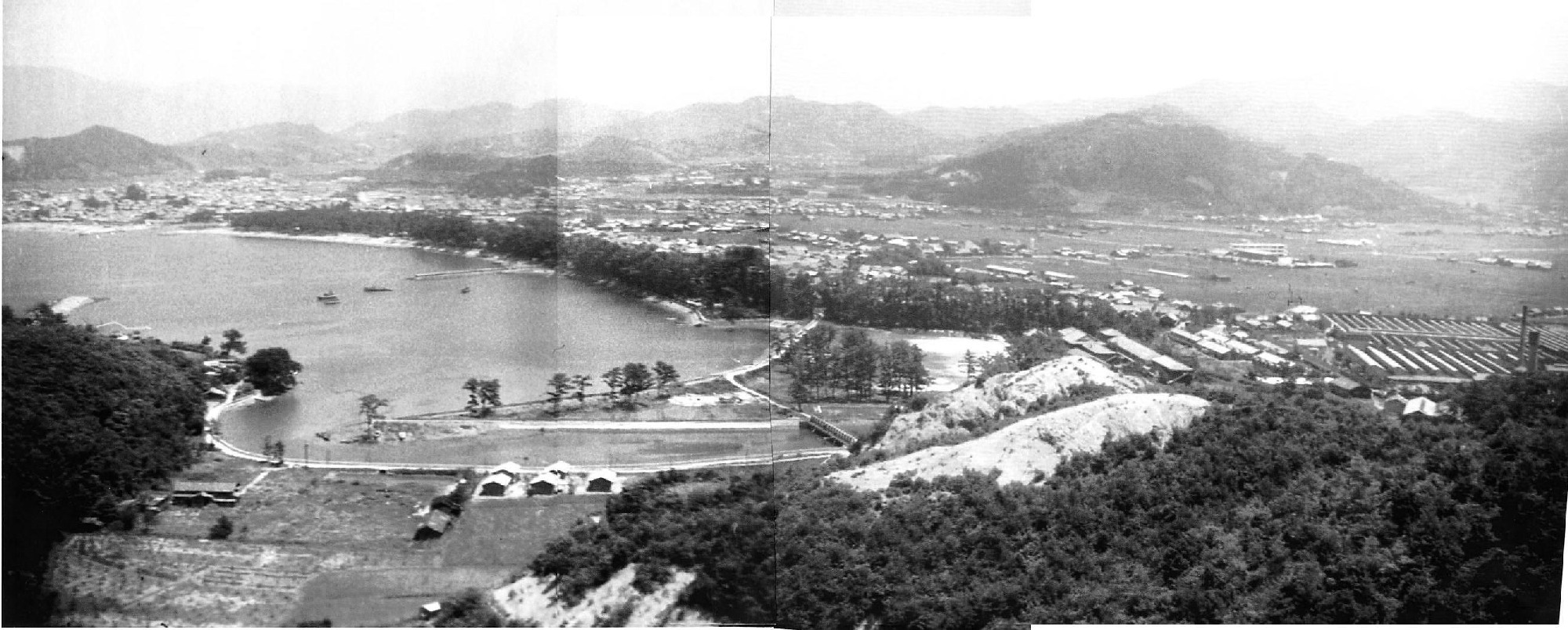 広川町の海岸線（昭和30年頃）