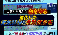 平成25年８月30日から特別警報が始まります