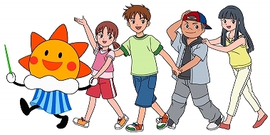はれるんとおともだち(あやちゃん、しゅんくん、ゆうたくん、けいちゃん)