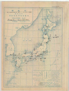 日本初の天気予報発表時の天気