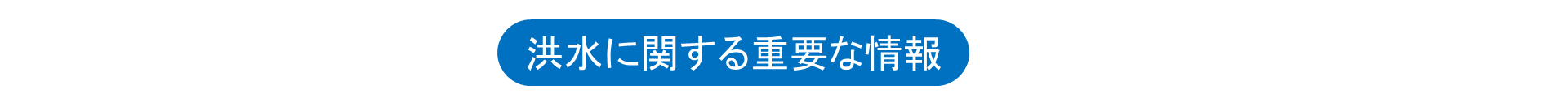 洪水に関する情報