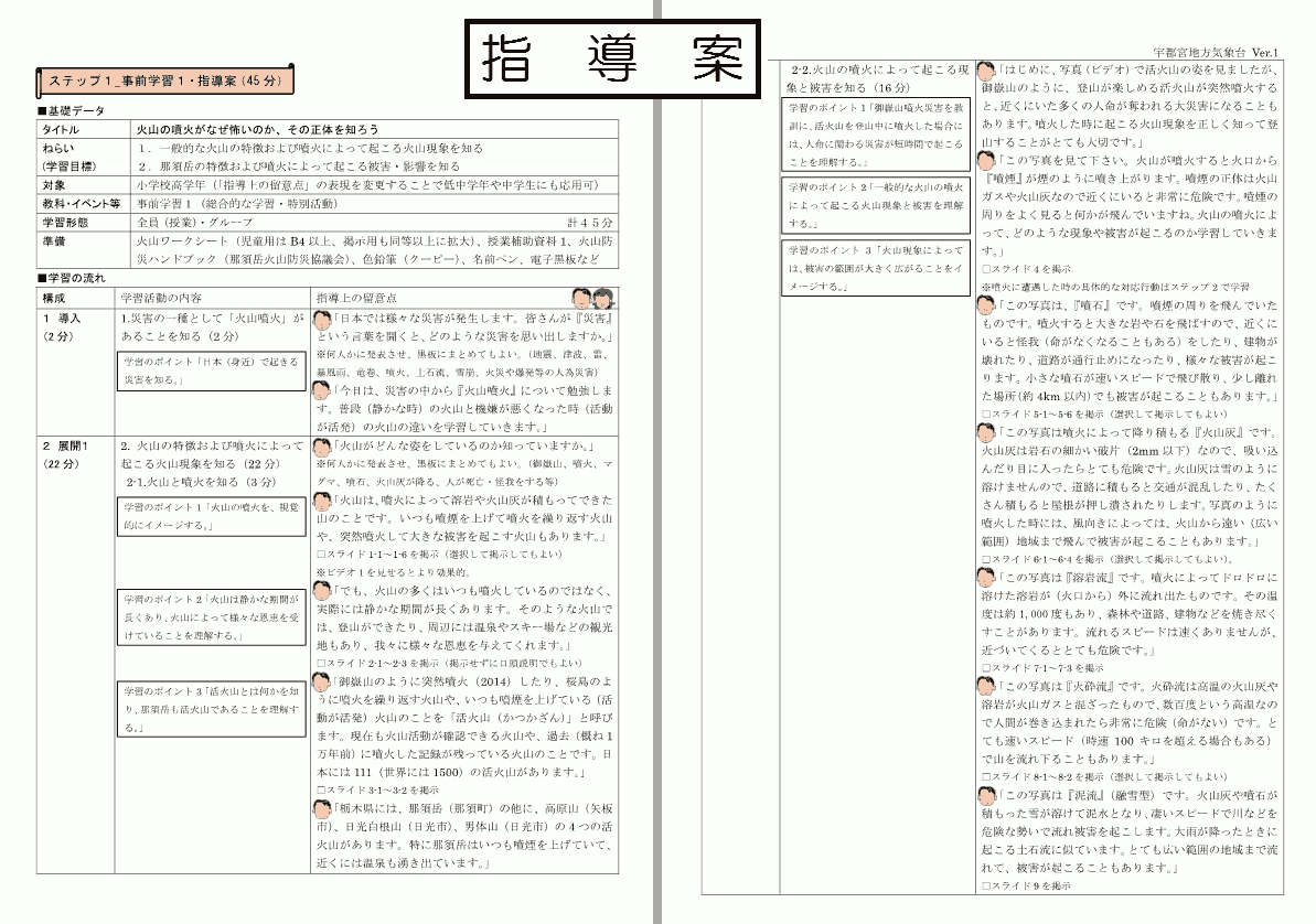 火山防災教育プログラム