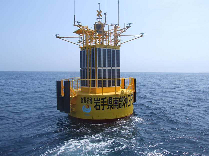 岩手県釜石沖のGPS波浪計（写真提供：国土交通省東北地方整備局）
