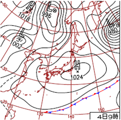 Weather chart at 00UTC, 4 May 2006