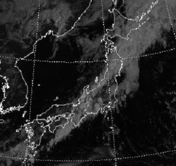 衛星画像_寒冷前線付近に観測されるエコー