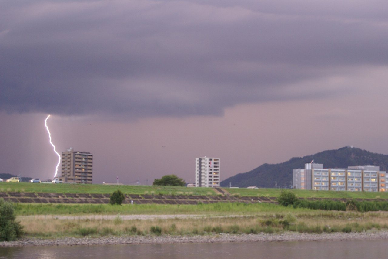 落雷のようす