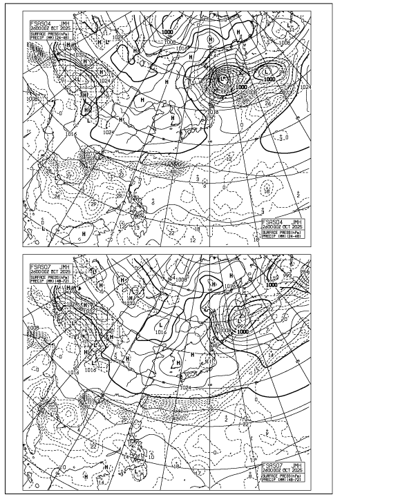 気象庁｜船舶向け天気図