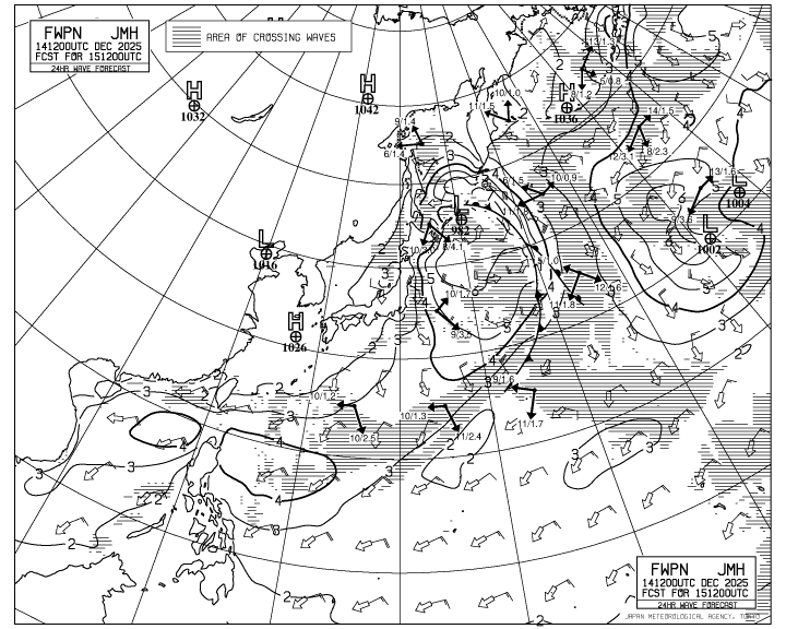 気象庁｜船舶向け天気図
